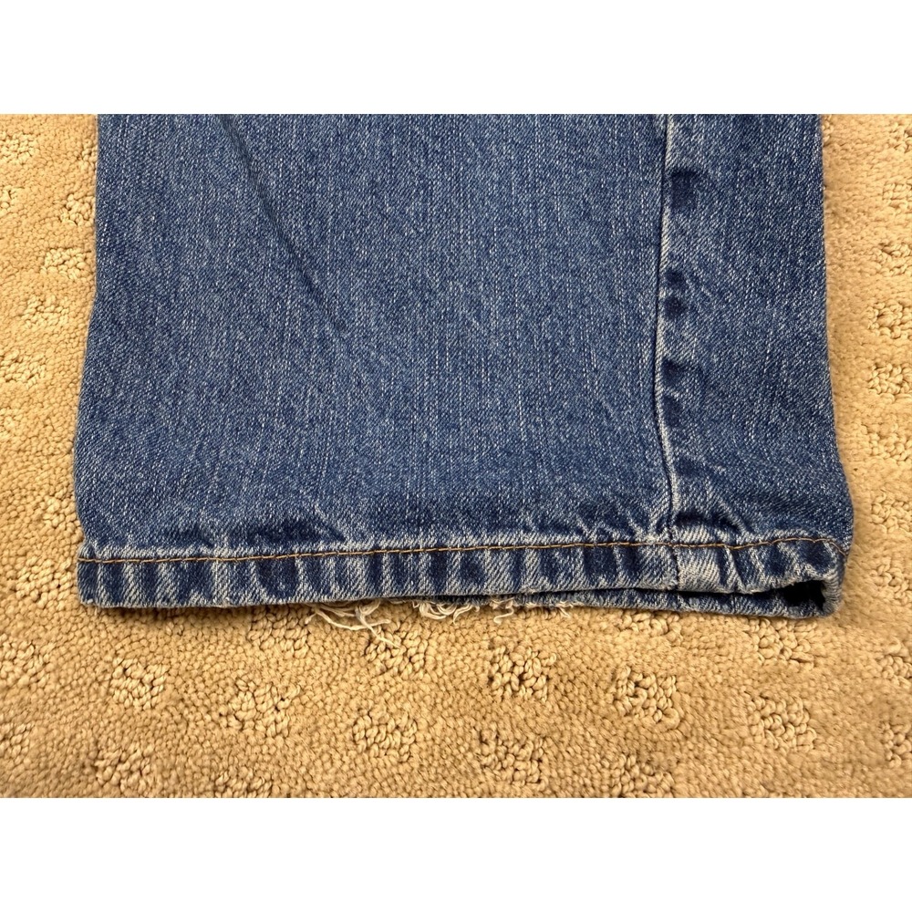 Women's BDG Urban Outfitters Barrel Distressed Size 31W (30x32) Blue Jeans #1381 - Picture 7 of 16